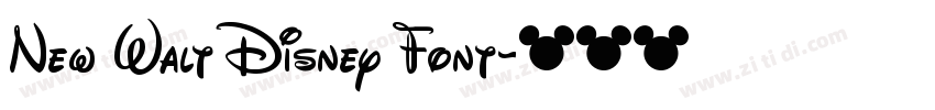 New Walt Disney Font字体转换